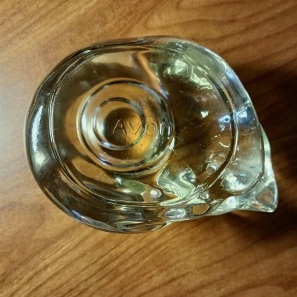 Vintage AVON SLEEPING CAT Clear Glass Votive Tealight Candle Holder 1980 4.5x2.5 - Picture 7 of 10